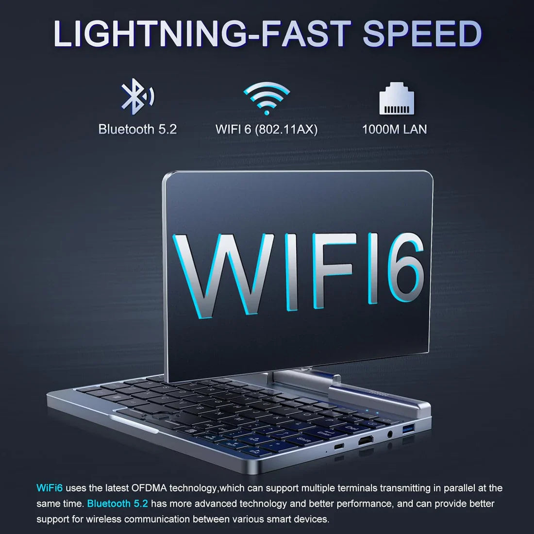 GadgetWorlds Mini Laptop 8" 2-in-1 (2 Year Manufacture Guarantee)