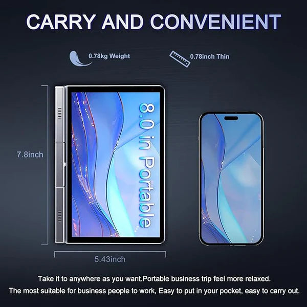 GadgetWorlds Mini Laptop 8" 2-in-1 (2 Year Manufacture Guarantee)