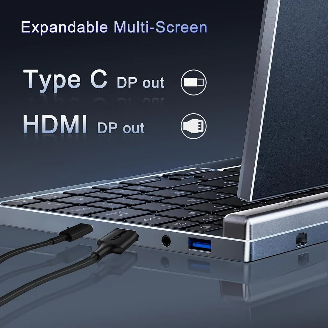 GadgetWorlds Mini Laptop 8" 2-in-1 (2 Year Manufacture Guarantee)