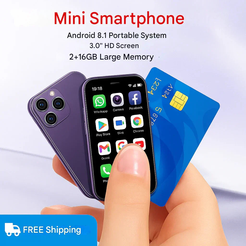 Pocket Mini Smart Phone 5G (World's Smallest Phone)(1 Year Manufacture Warranty)